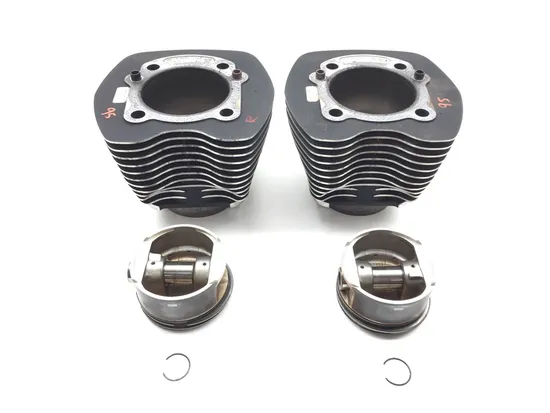 Front Rear Cylinder Jugs w Pistons 2006 Harley Dyna Wide Glide EFI FXDWGI 2732A