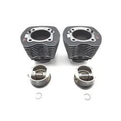 Front Rear Cylinder Jugs w Pistons 2006 Harley Dyna Wide Glide EFI FXDWGI 2732A