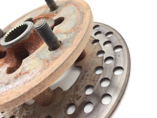 Front Wheel Hub with Rotor B 2004 Yamaha Rhino 660 YXR660FA 4x4 2750A