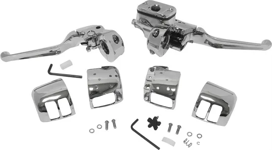 Harddrive Chrome Handlebar Controls 9/16 No Switches