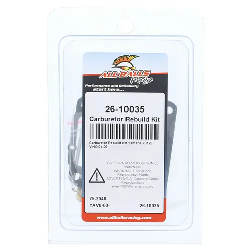 All Balls Carb Carburetor Rebuild Repair Kit for Yamaha Vino 125