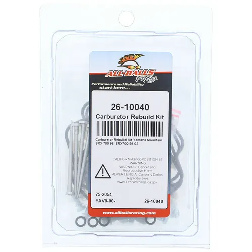 All Balls Carb Carburetor Rebuild Repair Kit for Yamaha SRX700 2