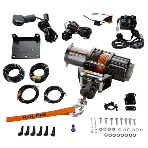 Kolpin Quick Mount Winch Kit 4500lb Synthetic Rope