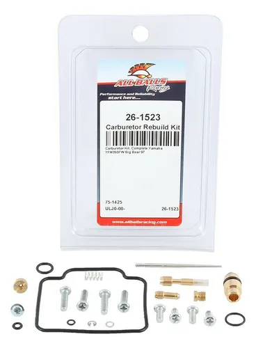 All Balls Carb Carburetor Rebuild Repair Kit for Yamaha Big Bear 350