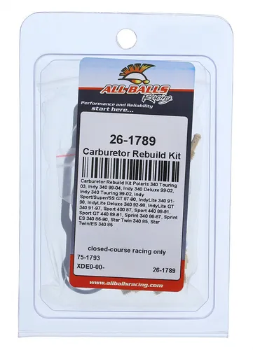 All Balls Carb Carburetor Rebuild Repair Kit for Polaris Lite Indy 340
