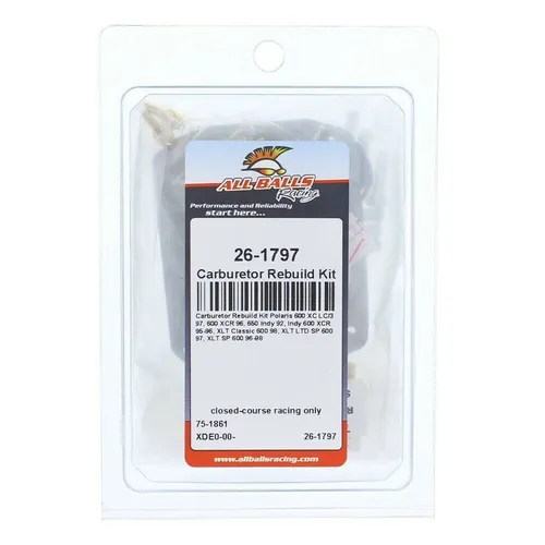 All Balls Carb Carburetor Rebuild Repair Kit Polaris XLT XC XCR 600