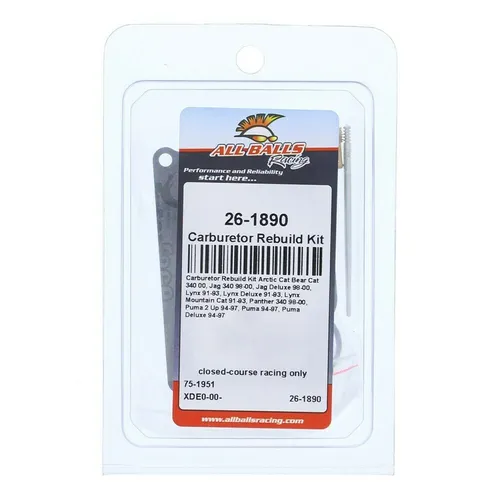 All Balls Carb Carburetor Rebuild Repair Kit for Arctic Cat 340