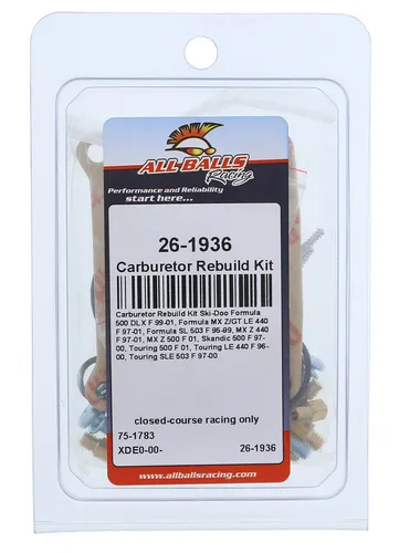 All Balls Carb Carburetor Rebuild Repair Kit for Ski-Doo 440F & 500