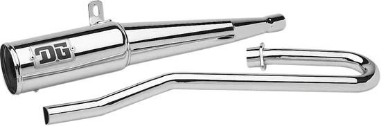 DG Krome Power RCM Full Exhaust Muffler Pipe System Steel No SA