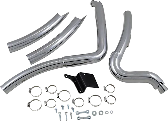 Vance Hines Big Radius 2 Into 2 Exhaust System Chrome