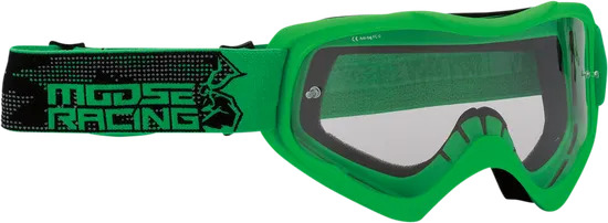 Moose Racing Adult Unisex Qualifier Agroid Goggles Green Clear Black Green 1