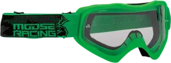 Moose Racing Adult Unisex Qualifier Agroid Goggles Green Clear Black Green