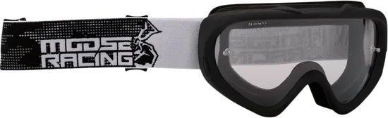 Moose Racing Youth Unisex Kids Youth Qualifier Agroid Goggles Black Clear