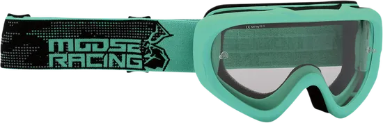 Moose Racing Youth Unisex Kids Youth Qualifier Agroid Goggles Green Clear