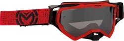 Moose Racing Red Adult XCR Goggles Pro Star Gray Black Red