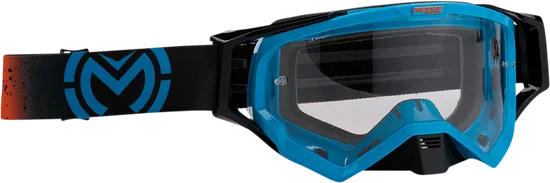 Moose Racing Blue Adult XCR Goggles Galaxy Clear