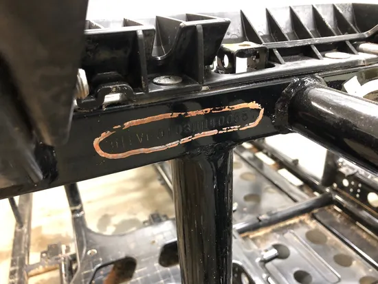 Frame Chassis 2013 Honda Big Red MUV 700 2764A x