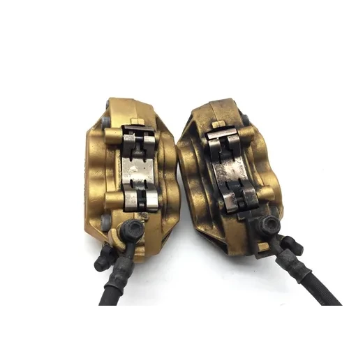 Left Right Front Brake Calipers Pads Set 2001 Honda CBR929RR 2775A 10