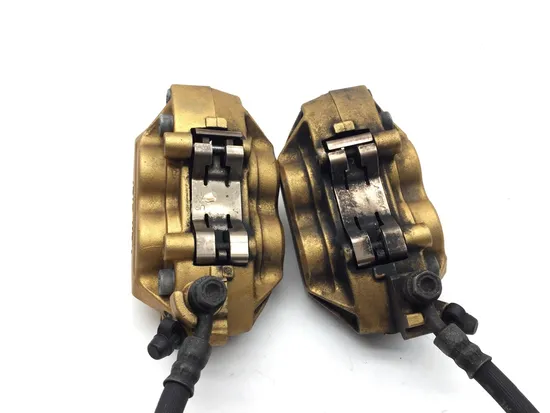 Left Right Front Brake Calipers Pads Set 2001 Honda CBR929RR 2775A