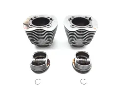 Front Rear Cylinder Jugs w Pistons 2002 Harley Road King Screamin Eagle 2792A x