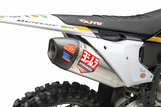 Yoshimura RS 12 Signature Full SS AL Exhaust Pipe CF End Cap