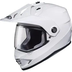 HJC Adult Unisex DS-X1 Solid Helmet Dual Sport XS White