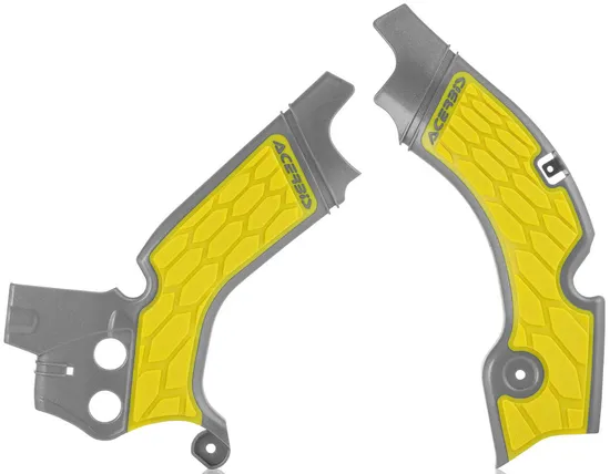ACERBIS X Grip Frame Guards Grey Yellow