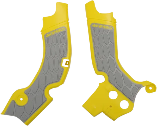 ACERBIS X Grip Frame Guards Grey Yellow