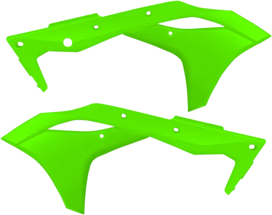 Acerbis Left Right Radiator Shrouds Flourescent Green