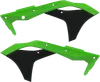 Acerbis Left Right Radiator Shrouds Green Black