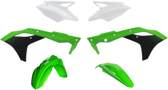 Acerbis Plastic Fender Body Kit Green White Black