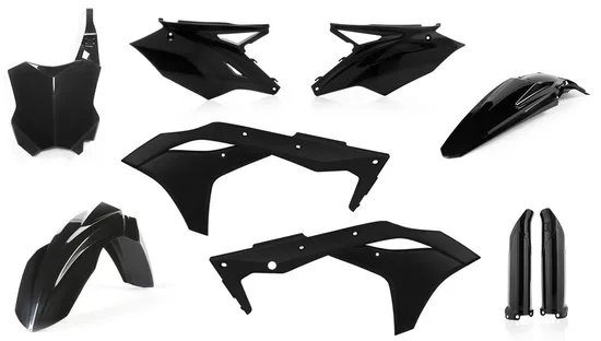 Acerbis Complete Plastic Fender Body Kit Black