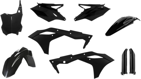 Acerbis Complete Plastic Fender Body Kit Black