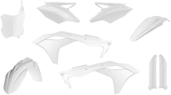 Acerbis Complete Plastic Fender Body Kit White