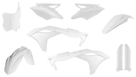 Acerbis Complete Plastic Fender Body Kit White
