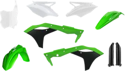 Acerbis Complete Plastic Fender Body Kit OE Green/White/Black