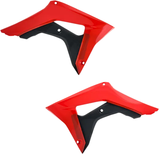 Acerbis Left Right Radiator Shrouds Red Black