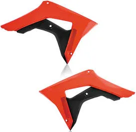 Acerbis Left Right Radiator Shrouds Red Black