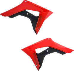 Acerbis Left Right Radiator Shrouds Red Black