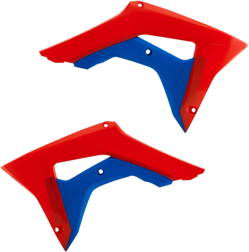 Acerbis Left Right Radiator Shrouds Red Blue