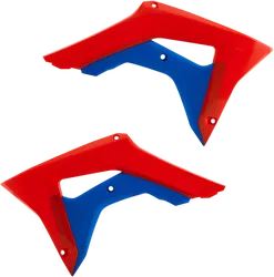 Acerbis Left Right Radiator Shrouds Red Blue