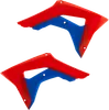 Acerbis Left Right Radiator Shrouds Red Blue