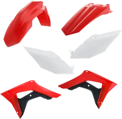 Acerbis Plastic Fender Body Kit Red White Black