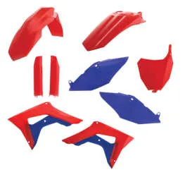 Acerbis Complete Plastic Fender Body Kit Red/White/Blue