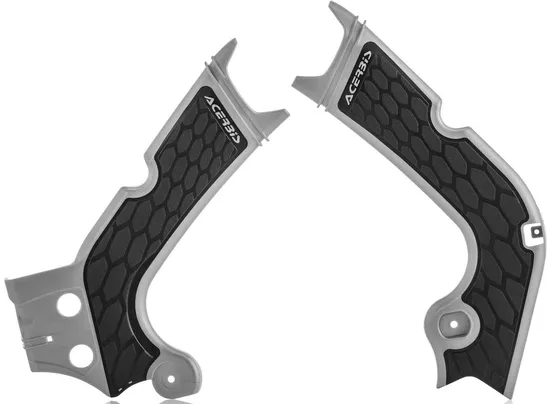 ACERBIS X Grip Frame Guards Silver Black