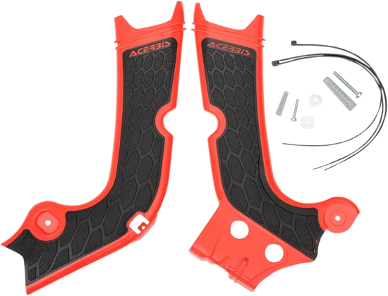 ACERBIS X Grip Frame Guards Red Black
