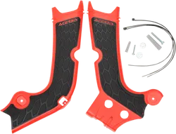 ACERBIS X Grip Frame Guards Red Black