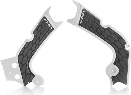 ACERBIS X Grip Frame Guards White Black