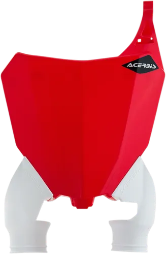 Acerbis Red White Front Number Plate