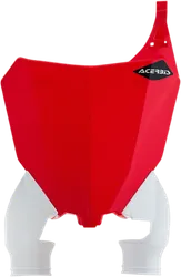 Acerbis Red White Front Number Plate
